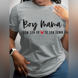 “Boy Mama” Graphic t-shirt NWOT